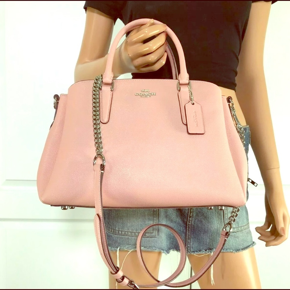 Coach Signature Petal Pink 100% Authentic Handbag